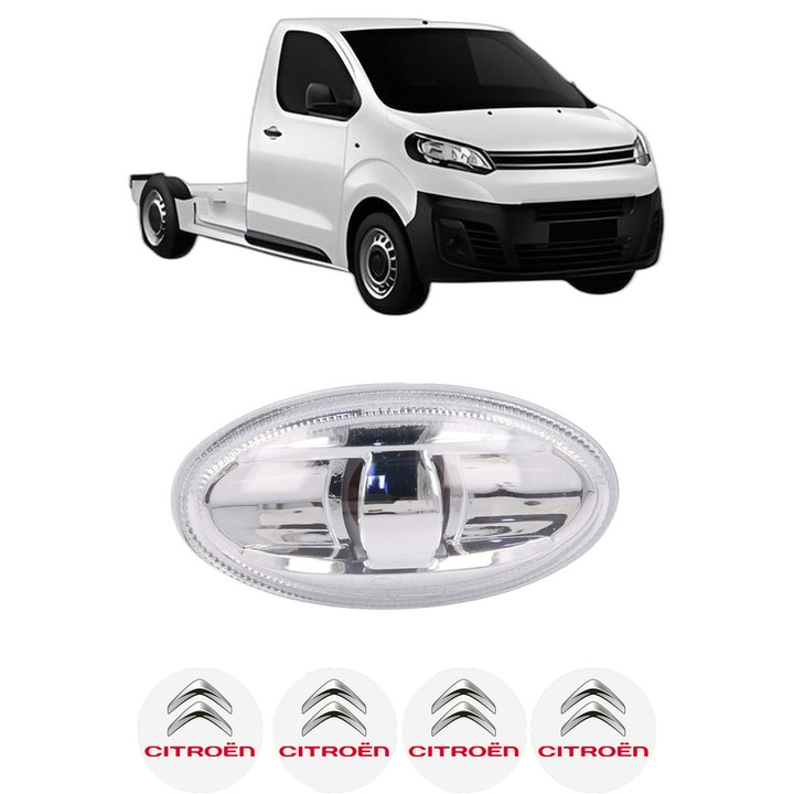Semnalizator Partea Dreapta / Stanga CITROEN JUMPY III Platform/Chassis (V_) din 2016-2023, Auto, Blic, 4 Stickere auto cu CITROEN