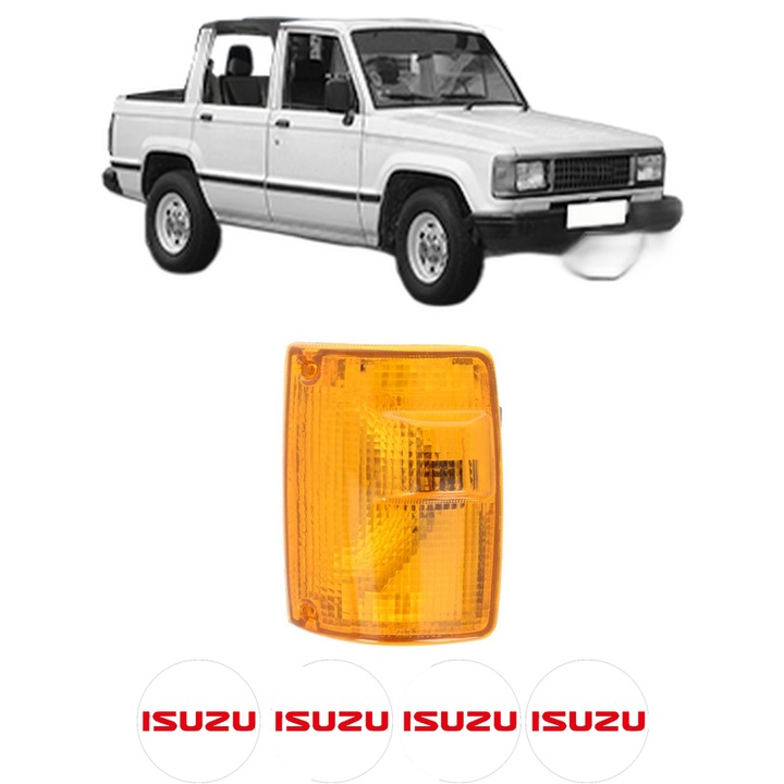 Semnalizator Fata Stanga ISUZU TROOPER I Open Off-Road Vehicle (UBS) din 1983-1991, Auto, Depo, 4 Stickere auto cu ISUZU