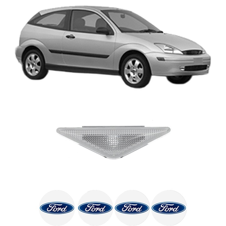 Semnalizator Partea Dreapta / Stanga FORD FOCUS I (DAW, DBW) din 1998-2004, Auto, Depo, 4 Stickere auto cu FORD