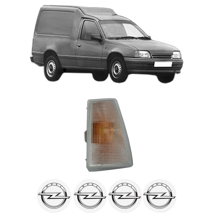 Semnalizator Fata Stanga OPEL KADETT E Combo (T85) din 1986-1994, Auto, Depo, 4 Stickere auto cu OPEL