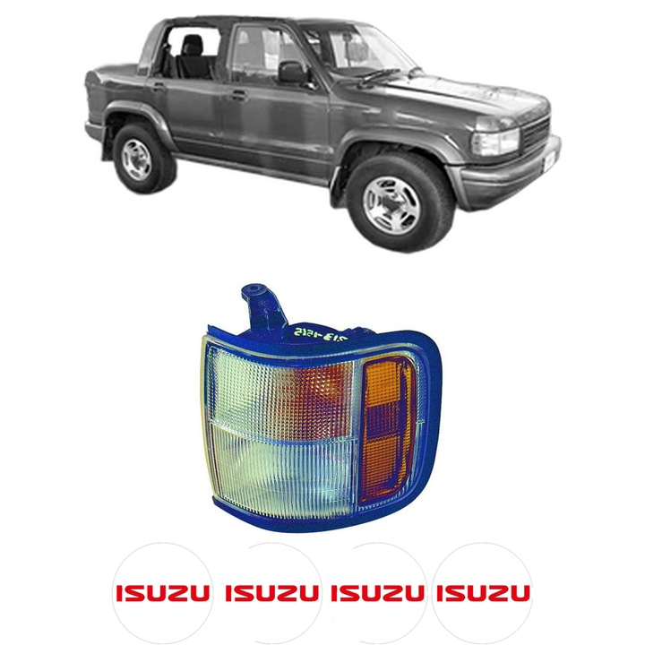 Semnalizator Fata Dreapta ISUZU TROOPER II Open Off-Road Vehicle (UB) din 1991-1998, Auto, Depo, 4 Stickere auto cu ISUZU