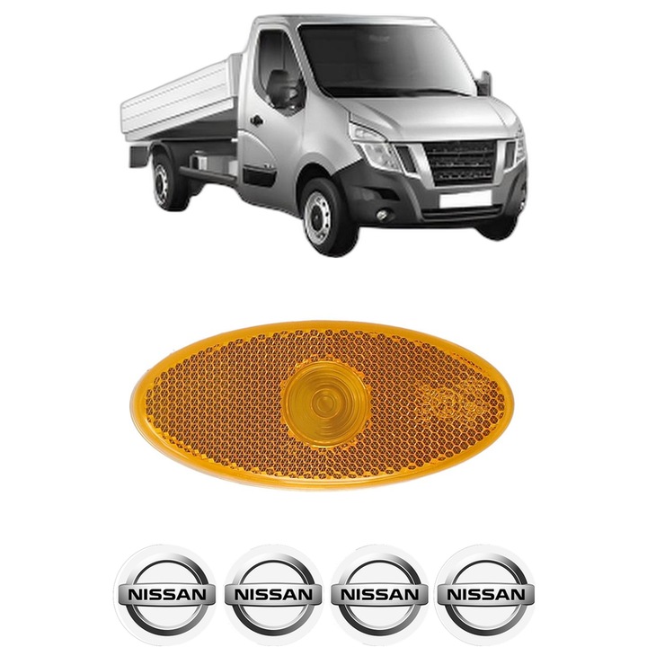 Semnalizator Partea Dreapta / Stanga NISSAN NV400 Platform/Chassis (X62, X62B) din 2011-2020, Auto, Depo, 4 Stickere auto cu NISSAN