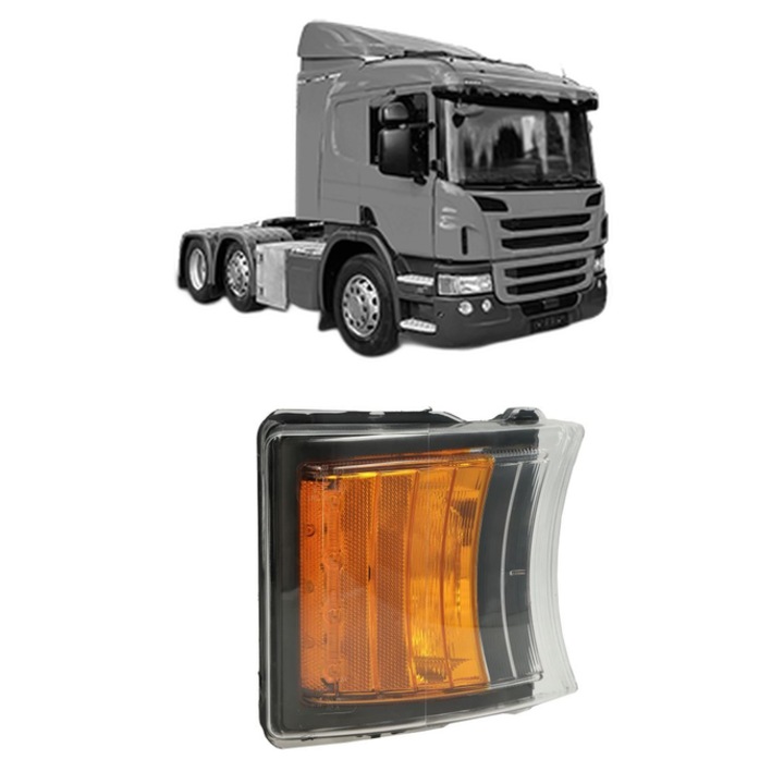 Semnalizator Fata Dreapta / Stanga SCANIA P I din 2003-2019, Auto, Depo, 4 Stickere auto cu SCANIA
