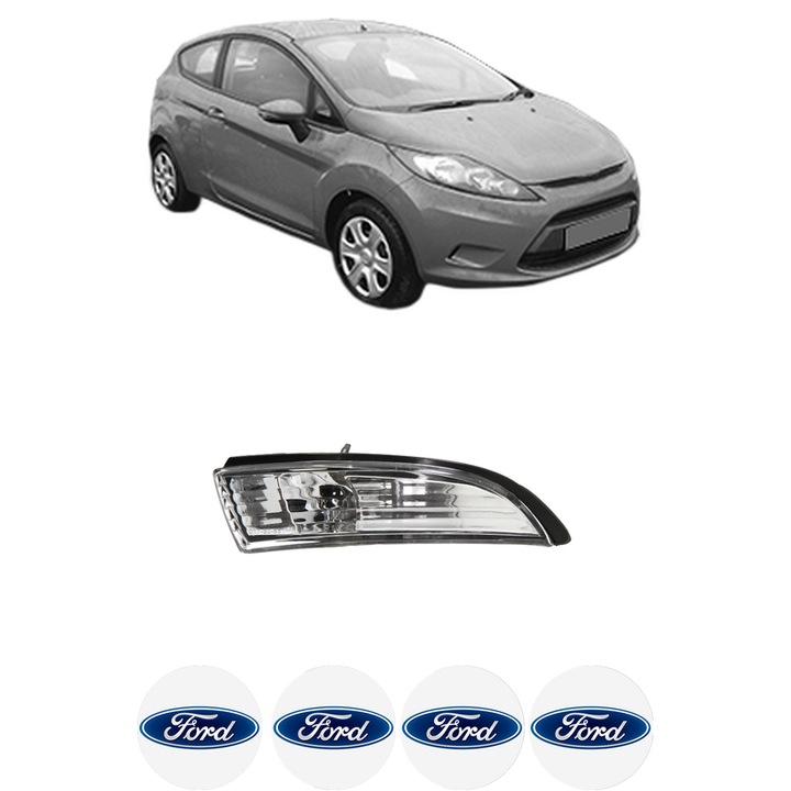 Indicator oglinda Partea Dreapta FORD FIESTA VI (CB1, CCN) din 2008-2018, Auto, Blic, 4 Stickere auto cu FORD