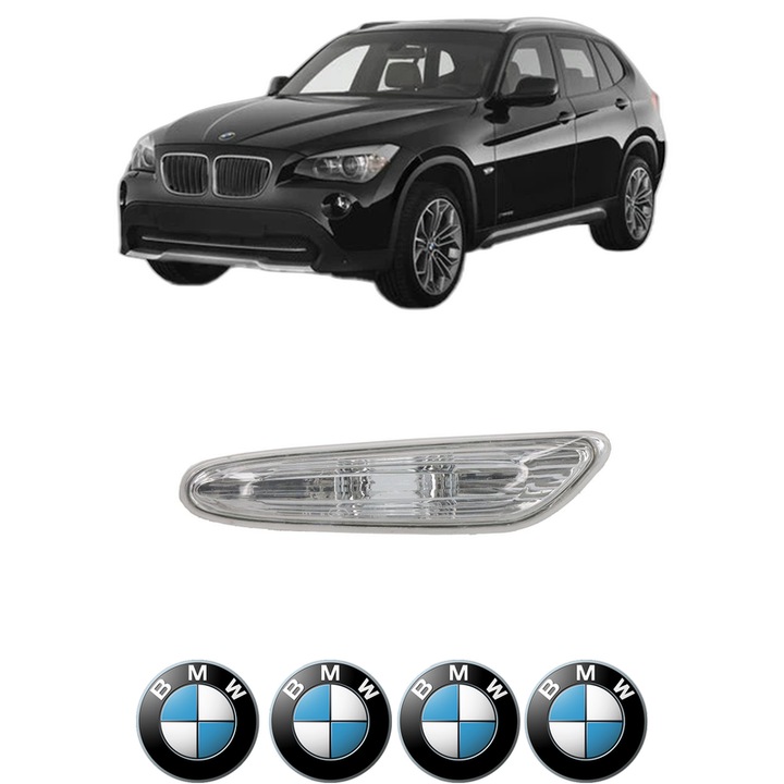 Semnalizator Partea Dreapta BMW Seria X1 (E84) din 2009-2015, Auto, Blic, 4 Stickere auto cu BMW Seria