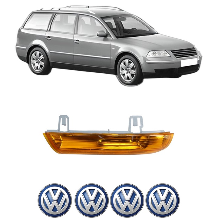 Indicator oglinda Partea Stanga Volkswagen PASSAT B5.5 Variant (3B6) din 2000-2005, Auto, Blic, 4 Stickere auto cu Volkswagen