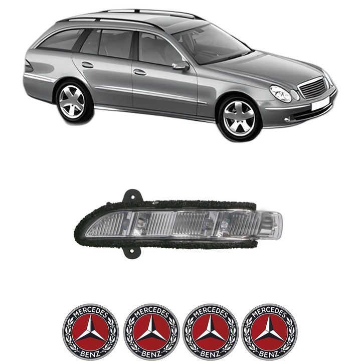 Semnalizator Partea Stanga MERCEDES-BENZ E-CLASS T-Model (S211) din 2003-2009, Auto, Blic, 4 Stickere auto cu MERCEDES-BENZ