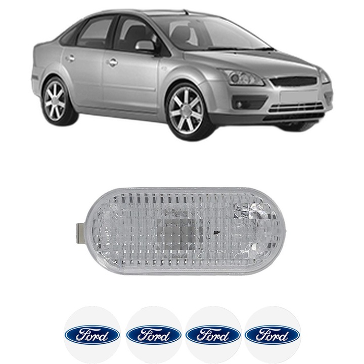 Semnalizator Partea Dreapta / Stanga FORD FOCUS II Saloon (DB_, FCH, DH) din 2005-2012, Auto, Blic, 4 Stickere auto cu FORD