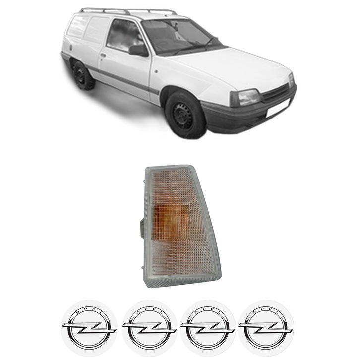 Semnalizator Fata Stanga OPEL KADETT E Estate Van (T85) din 1984-1993, Auto, Depo, 4 Stickere auto cu OPEL