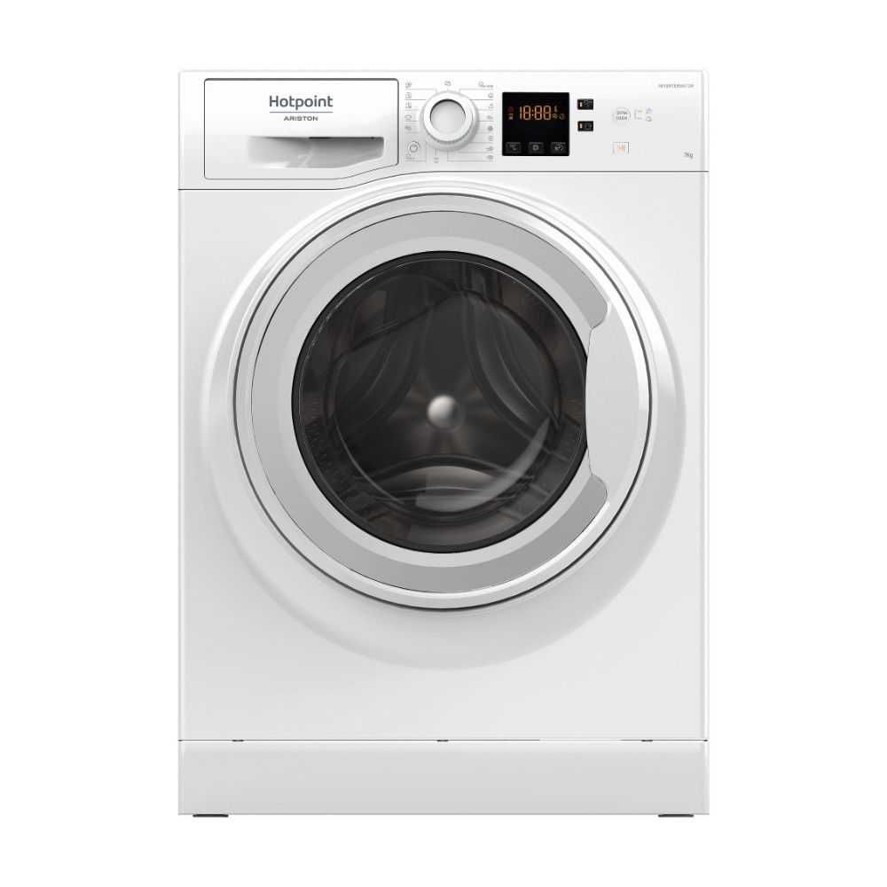 Masina de spalat rufe Hotpoint-Ariston NWS 7469 W EU, 7 Kg, 1400 rpm, Clasa A, Alb