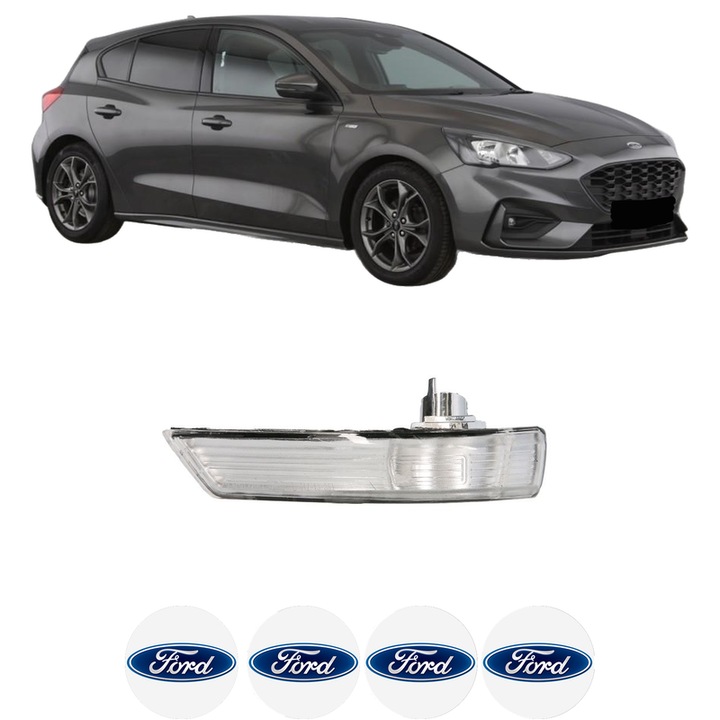 Indicator oglinda Fata Stanga FORD FOCUS IV (HN) din 2018-2022, Auto, Blic, 4 Stickere auto cu FORD