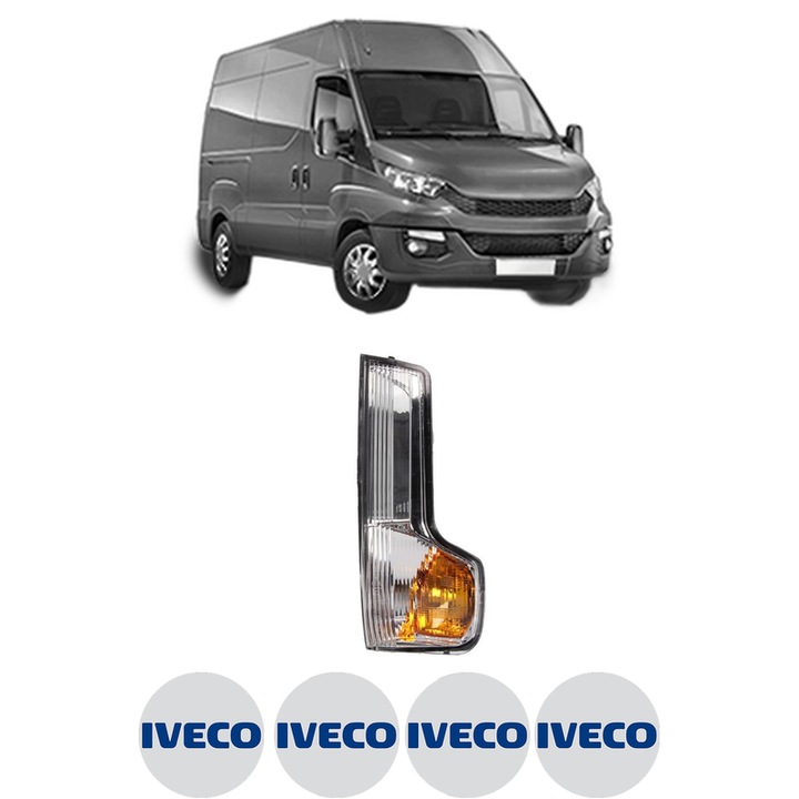 Indicator oglinda Partea Dreapta IVECO DAILY VI Van din 2014-2022, Auto, Blic, 4 Stickere auto cu IVECO