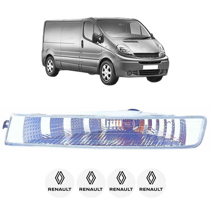 Semnalizator Fata Stanga RENAULT TRAFIC II Van (FL) din 2001-2007, Auto, Depo, 4 Stickere auto cu RENAULT