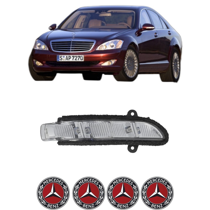 Semnalizator Partea Dreapta MERCEDES-BENZ S-CLASS (W221, V221) din 2005-2013, Auto, Blic, 4 Stickere auto cu MERCEDES-BENZ