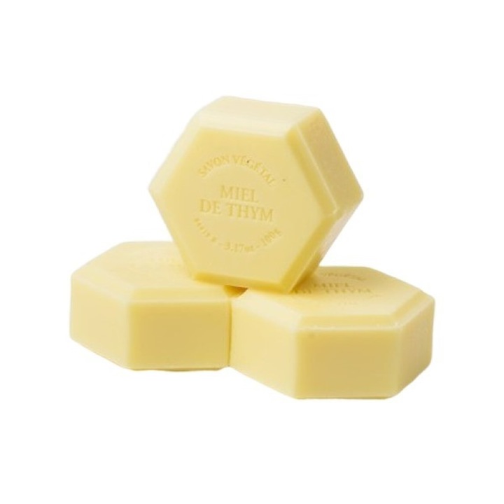 Növényi Hatszögletű Szappan Mézzel és Kakukkfűvel 100g