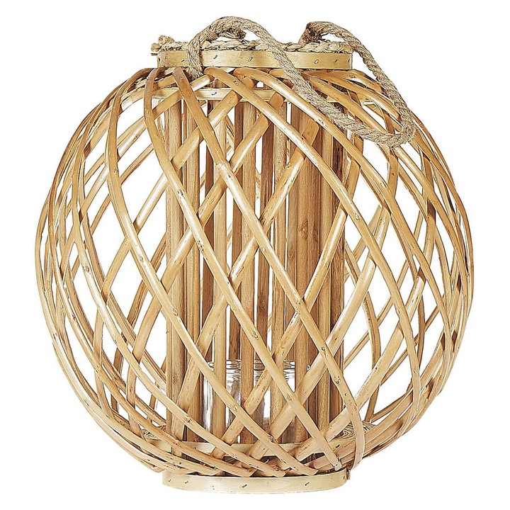 Felinar Samoa Lemn 41 cm Natural