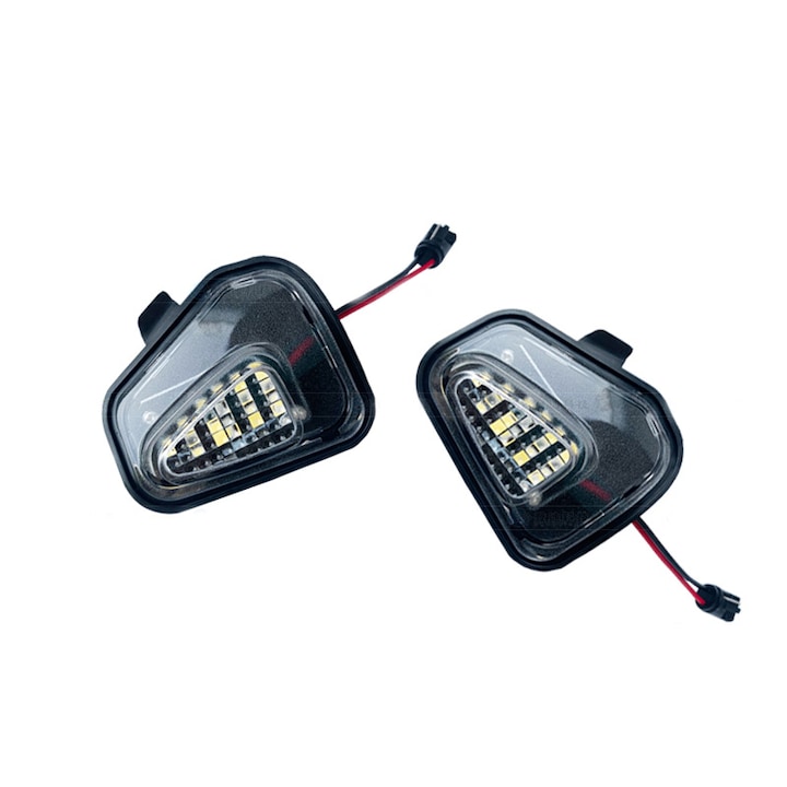 Set de 2 lumini LED (lumini de baltoaca), ZOUN, compatibile cu Volkswagen Passat B7, Volkswagen Jetta, Volkswagen Passat CC, Volkswagen Scirocco, negru