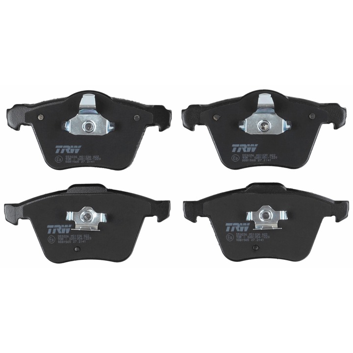Trw első fékbetétek, 155,2x156,4x20mm, magasság 75,3mm, készlet