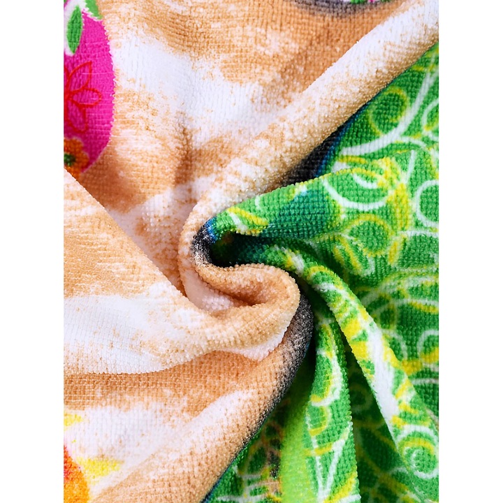 Prosop de plaja Excellent, 70x140cm, microfibra, multicolor