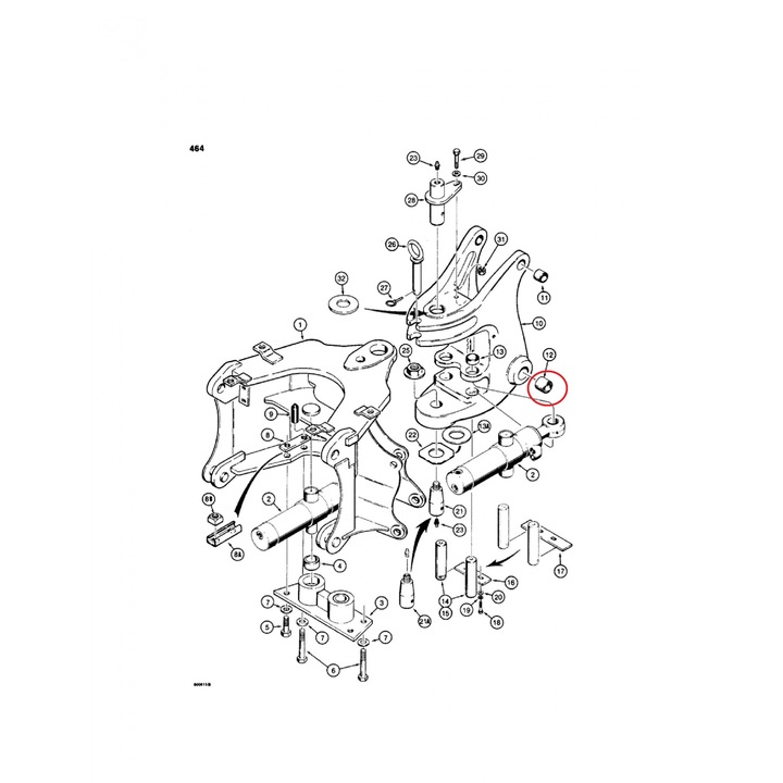 Bucsi CASE 580 SD cod D91241