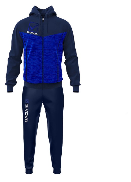Trening Givova Visa cu gluga, bleumarin/albastru, Albastru