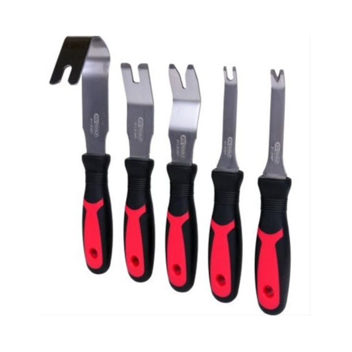 Set unelte pentru desfăcerea și tăierea clipsurilor, KS Tools, 5 piese