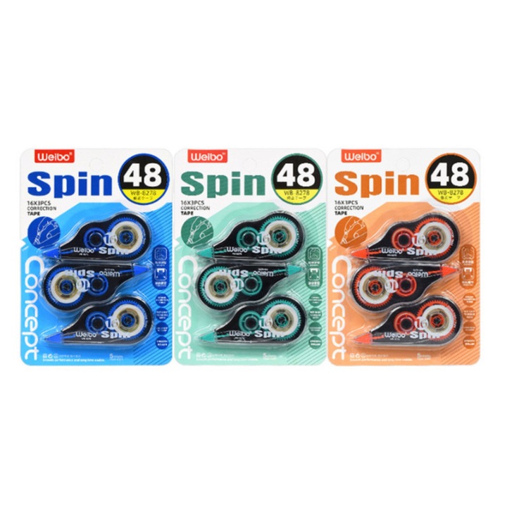 Banda corectoare Weibo, 3 bucati, alb