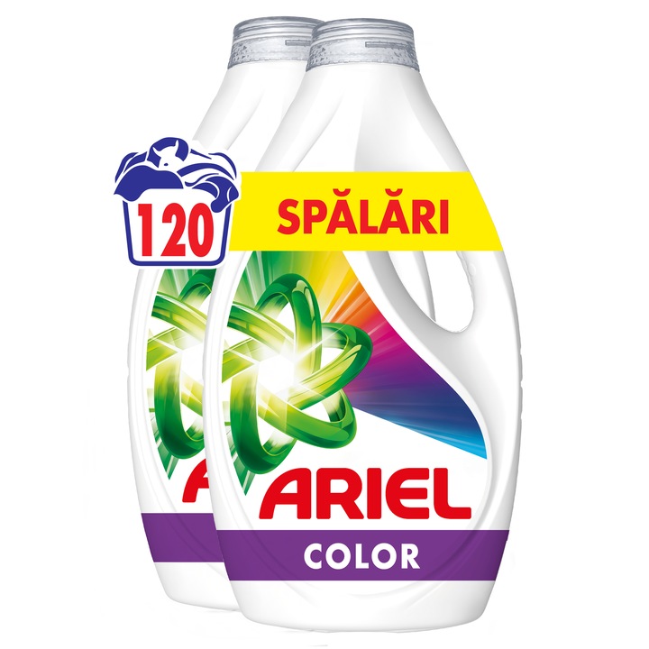 Течен перилен препарат Ariel Color, 120 пранета, 5.4 L