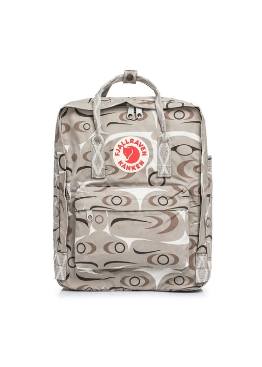 Rucsac fashion dama Fjallraven Kanken Art, gri, material sintetic