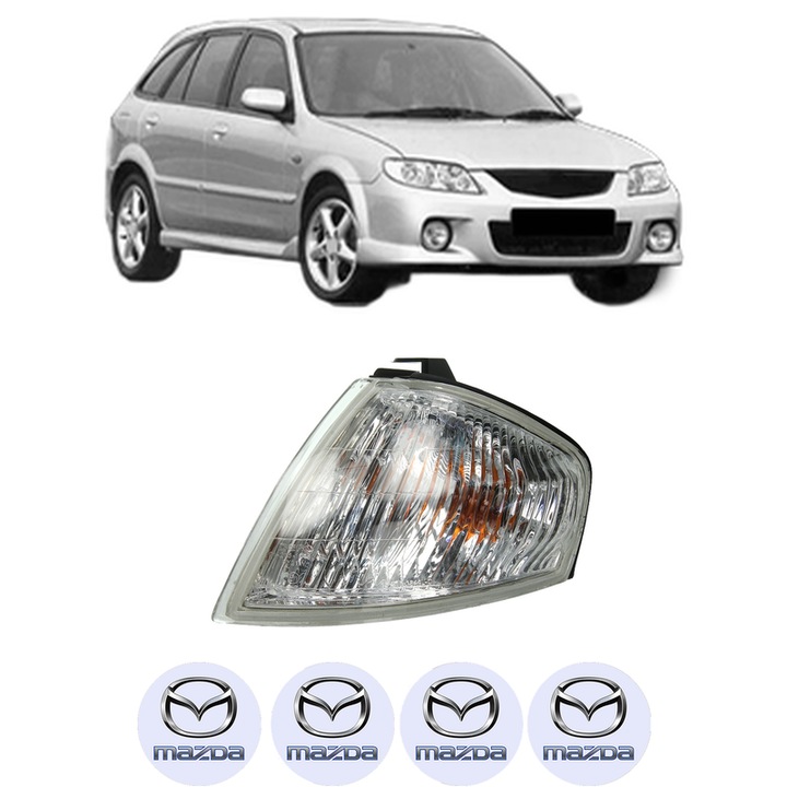 Semnalizator Fata Stanga MAZDA 323 F VI Hatchback (BJ) din 1998-2004, Auto, Depo, 4 Stickere auto cu MAZDA