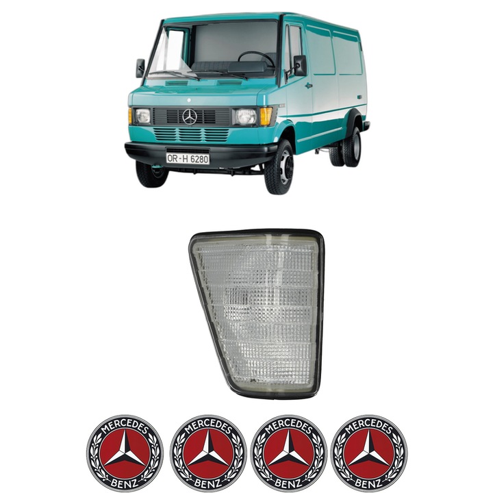 Semnalizator Fata Dreapta MERCEDES-BENZ T1 Bus (B601) din 1977-1996, Auto, Depo, 4 Stickere auto cu MERCEDES-BENZ