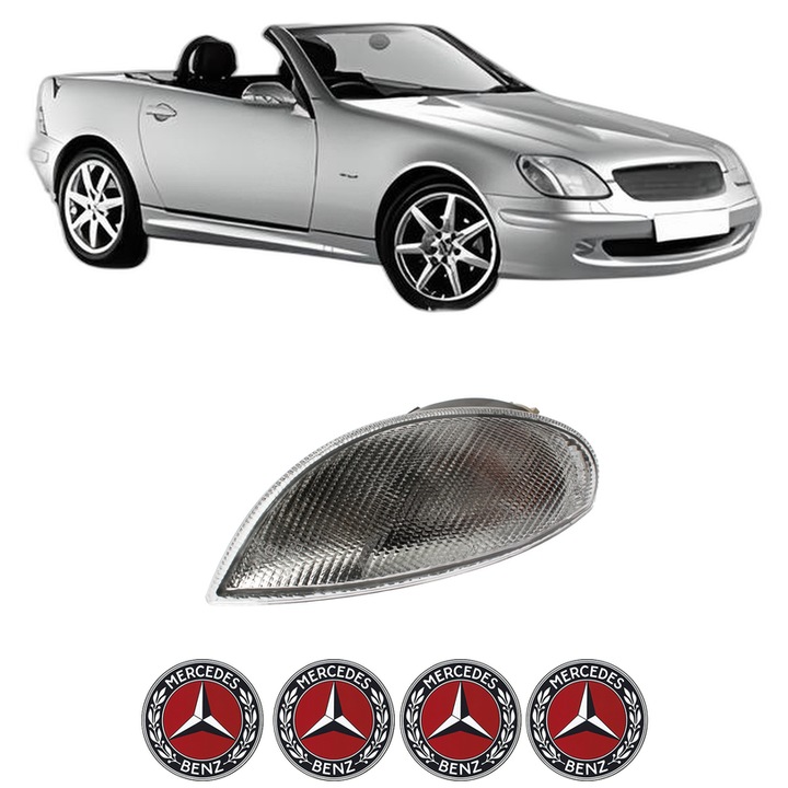 Semnalizator Fata Dreapta MERCEDES-BENZ SLK (R170) din 1996-2004, Auto, Depo, 4 Stickere auto cu MERCEDES-BENZ