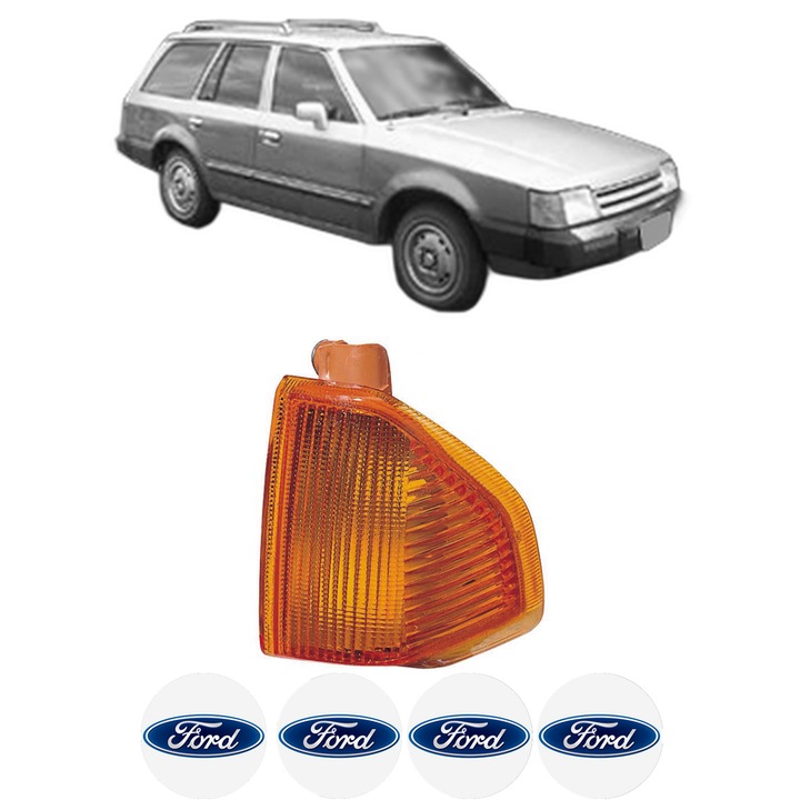 Semnalizator Fata Stanga FORD ESCORT III Turnier (AWA) din 1980-1985, Auto, Depo, 4 Stickere auto cu FORD