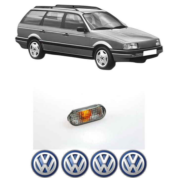 Semnalizator Partea Dreapta / Stanga Volkswagen PASSAT B3/B4 Variant (3A5, 35I) din 1988-1997, Auto, Depo, 4 Stickere auto cu Volkswagen