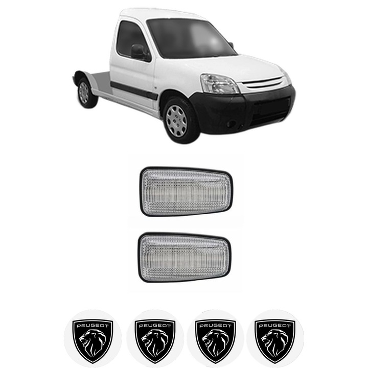 Semnalizator Partea Dreapta / Stanga PEUGEOT PARTNER Platform/Chassis (5_, G_) din 1997-2008, Auto, Blic, 4 Stickere auto cu PEUGEOT