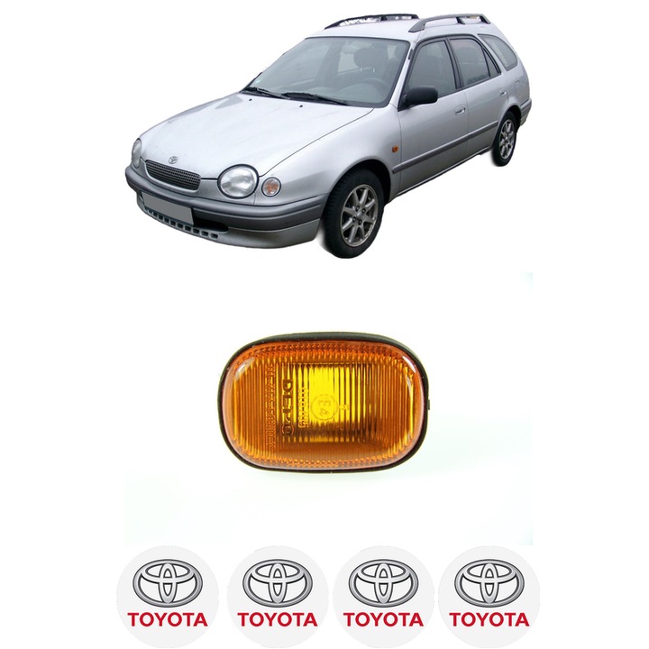 Semnalizator Partea Dreapta / Stanga TOYOTA COROLLA Estate Van (_E11_) din 2000-2001, Auto, Depo, 4 Stickere auto cu TOYOTA