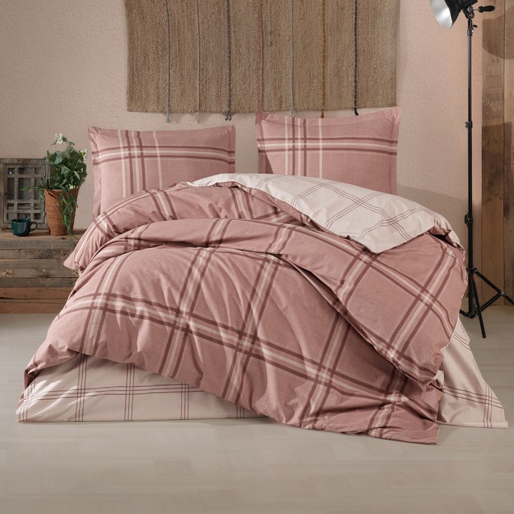 Lenjerie de pat Mador Clasy, king size, 100% bumbac, 260x240cm, multicolor