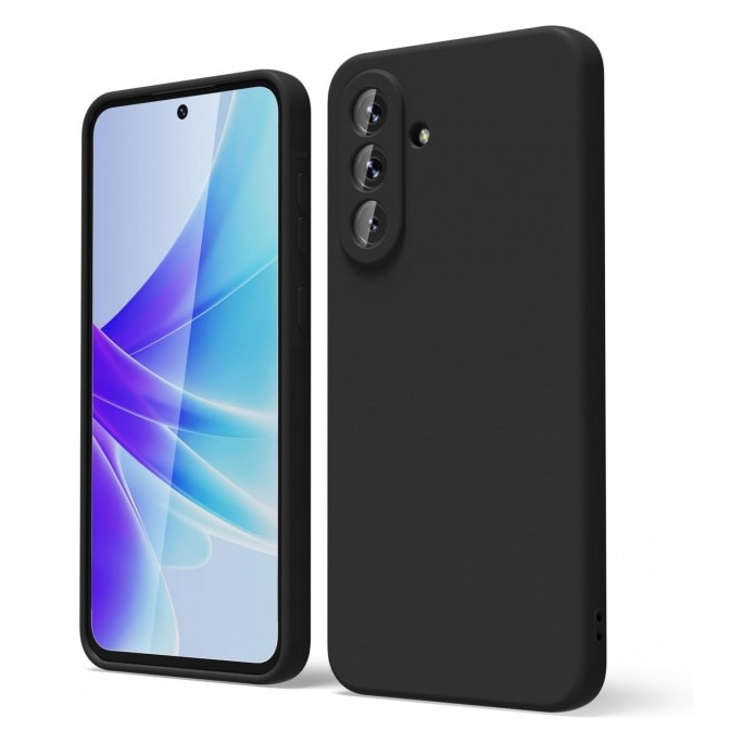 Husa Upzz Ultra Slim New Compatibila Cu Samsung Galaxy A17 5G, Silicon Soft Slim, Protectie La Camera, Negru