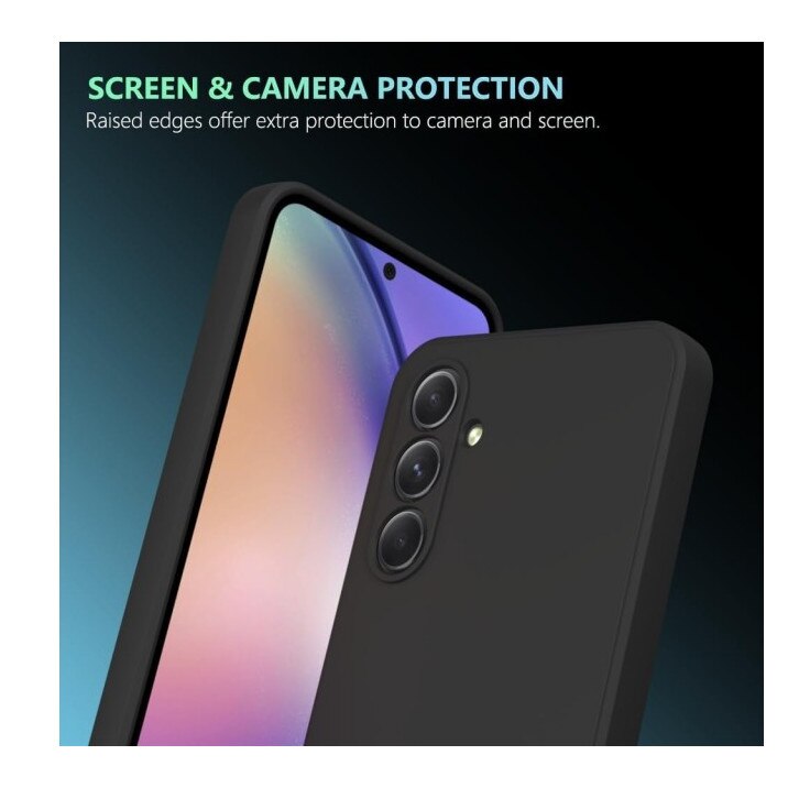 Husa Upzz Ultra Slim New Compatibila Cu Samsung Galaxy A17 5G, Silicon Soft Slim, Protectie La Camera, Negru