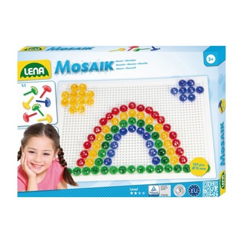 Mozaic mare Lena cu 120 de piese translucide diametru, 15 mm Mozaic mare Lena cu 120 de piese translucide diametru, 15 mm