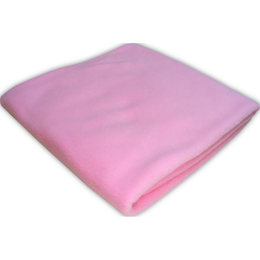 Paturica bebe polar roz, 95x75 cm