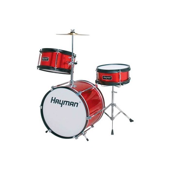 Set tobe acustice copii Hayman HM30-MR rosu metalic Set tobe acustice copii Hayman HM30-MR rosu metalic