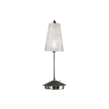 Veioza Teseo Kolarz finisaj crom si abajur din sticla Murano, H=43cm, G9. Veioza Teseo Kolarz finisaj crom si abajur din sticla Murano, H=43cm, G9.