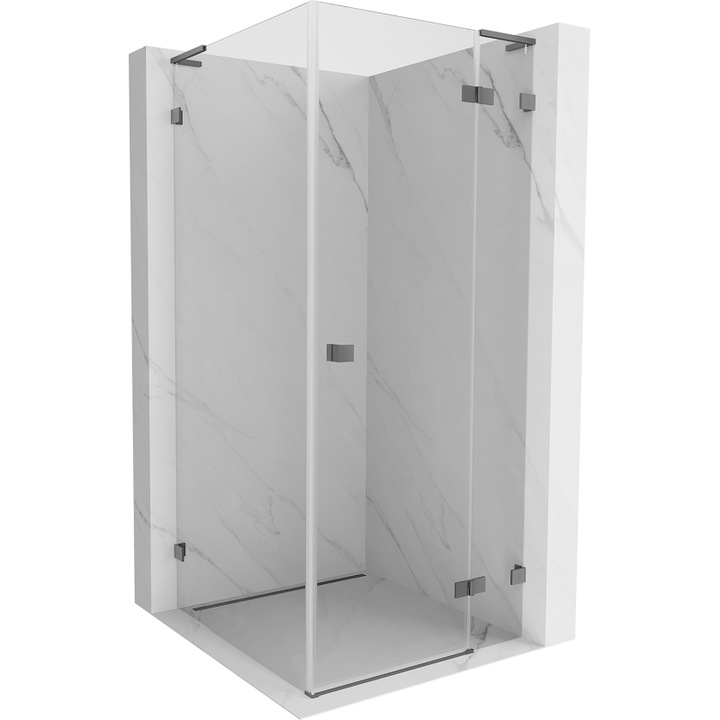Mexen Lunar L cabina de dus batanta dreapta 100 x 100 cm, transparent, metal armat - 834L-100-100-95-00-P
