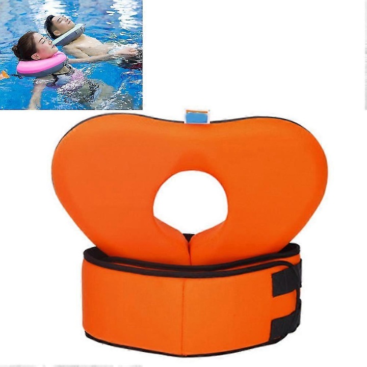 Надуваем пояс, L, оранжев, размери 40x32см, за деца и възрастни, без помпа