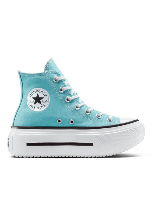 Converse, Tenisi cu platforma Chuck Taylor All Star Canvas, Albastru