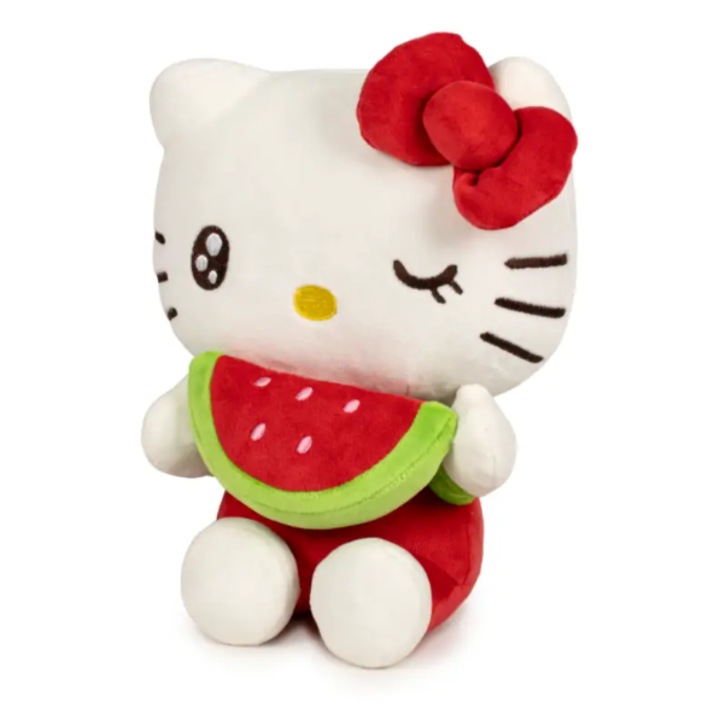 Jucarie de plus, Hello Kitty, 20cm, multicolor, Pepene verde