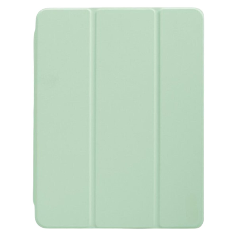 Etui protectie pentru iPad Air 4 10.9", verde, cu clapeta magnetica si suport pentru Apple Pencil