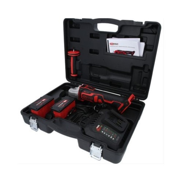 Set polizor unghular fără perii, KS Tools, acumulator EmMonster, 4 PCS