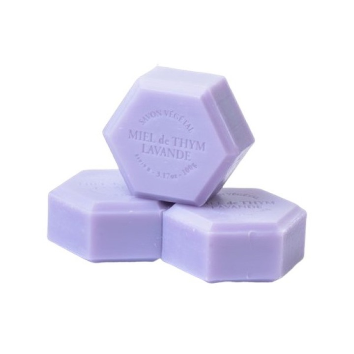 Hatszögletű Levendulás Növényi Szappan 100g